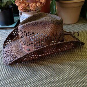 Western Cowgirl Hat Run A Muck Bullhide Toyo Straw Hat Vintage